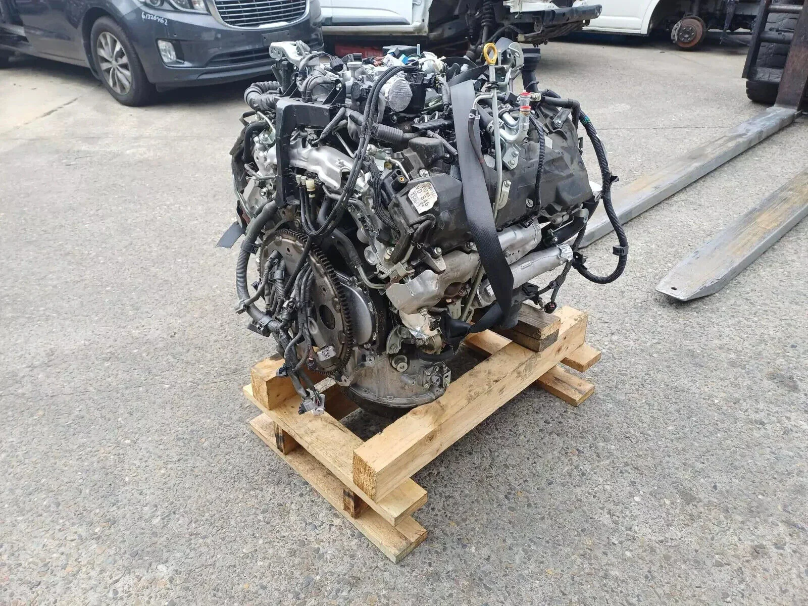 Toyota 1VD-FTV 4.5L V8 Turbo Diesel JDM Engine Assembly