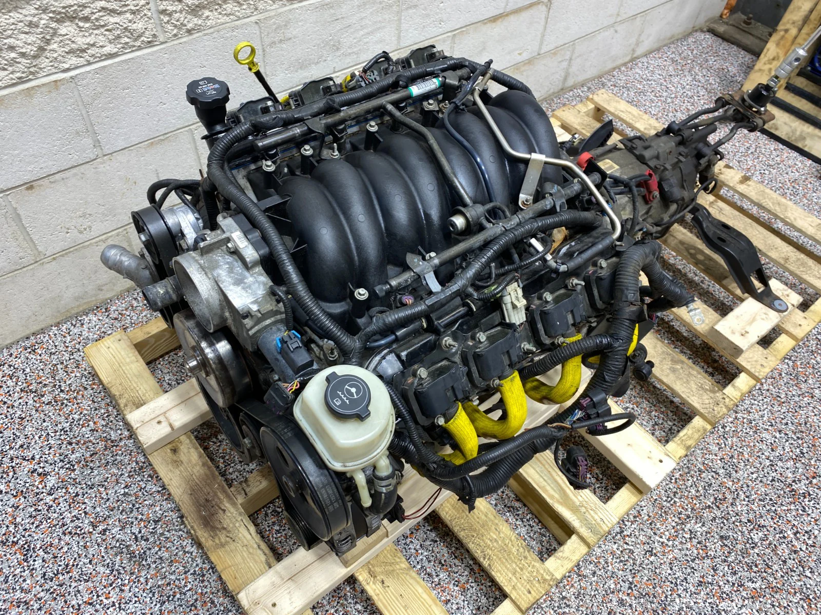 Second image of 2005 Cadillac CTS-V LS6 5.7L V8 Engine & T-56 6-Speed Manual Dropout | Tested