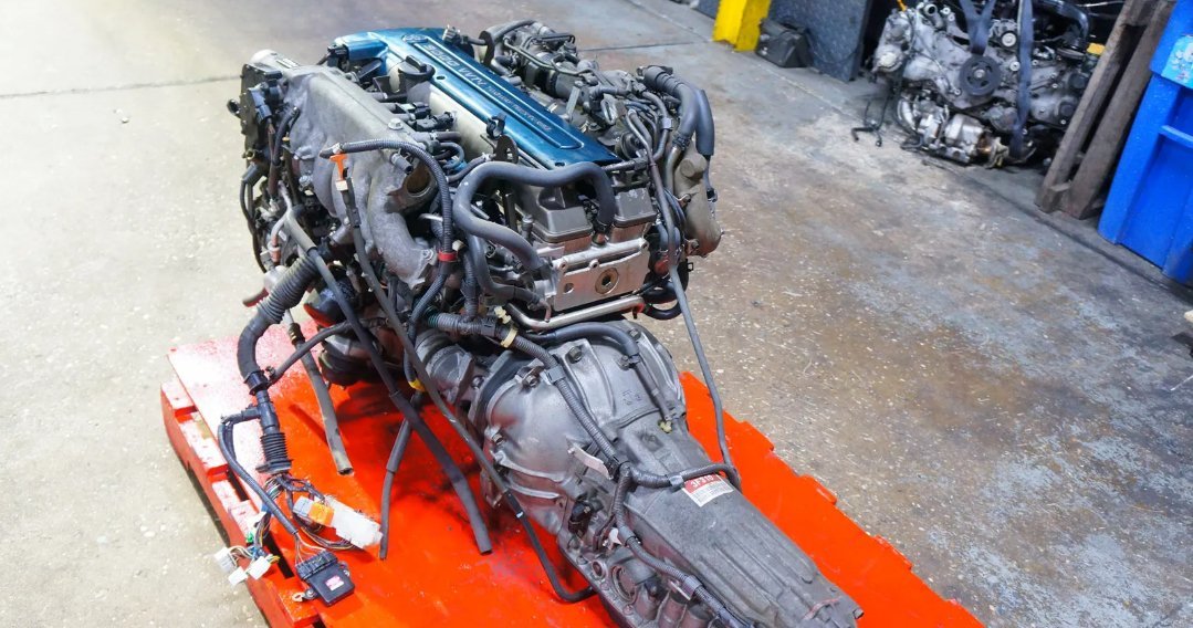 Second image of Toyota 2JZ-GTE VVT-i Complete Engine w/ Automatic Transmission JDM