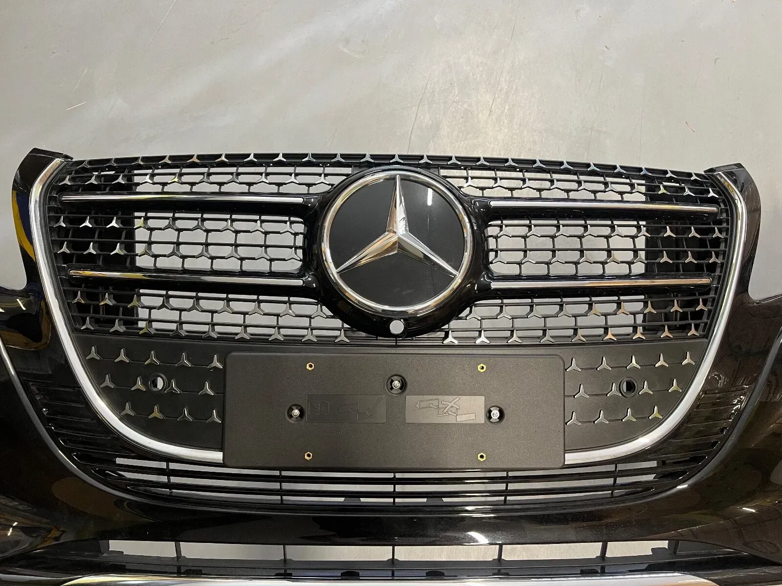 Second image of Mercedes V-Class W447 Facelift Front Bumper Black OEM
