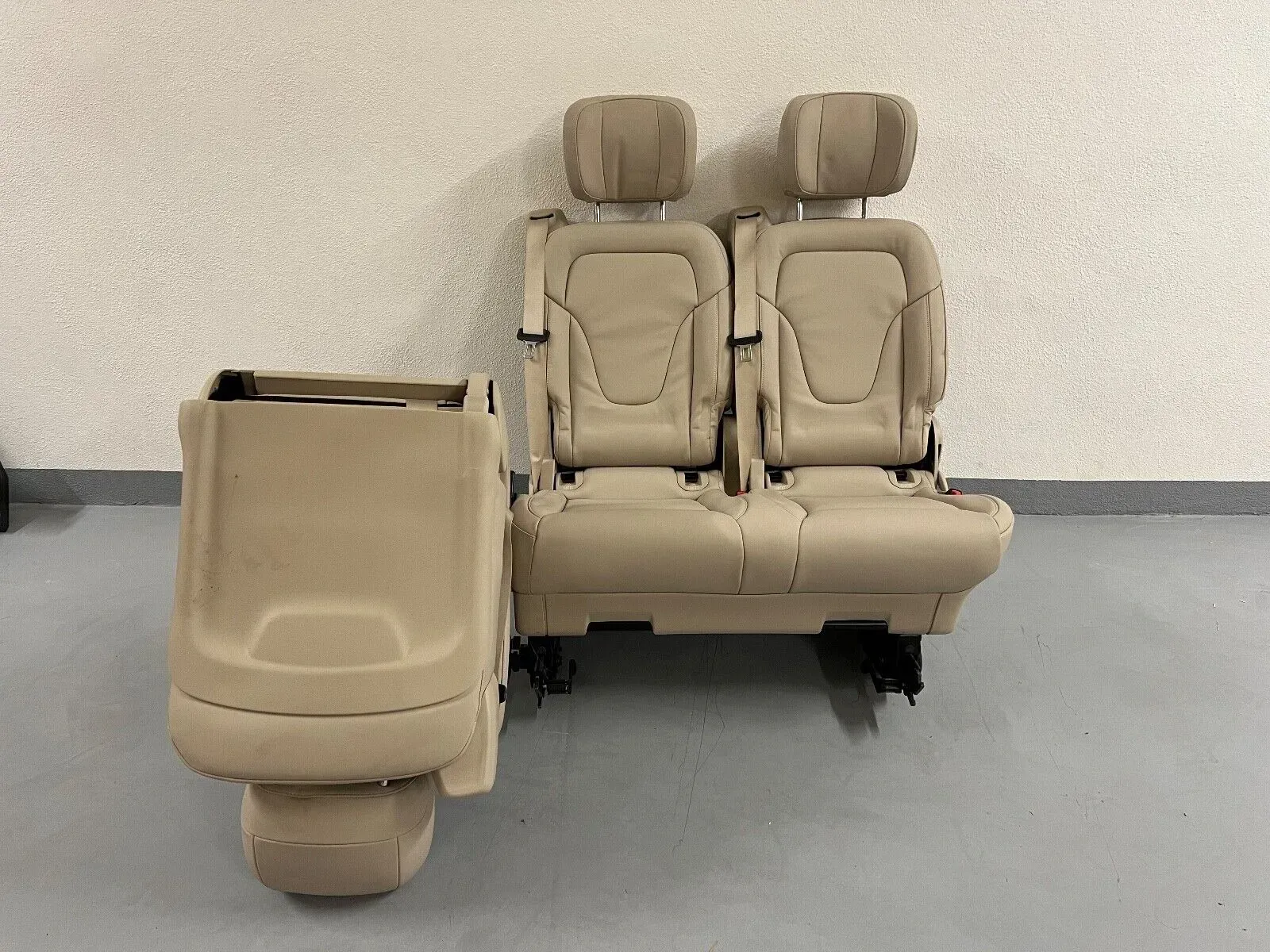 Second image of Mercedes V-Class/Vito W447 3-Seater Nappa Leather Bench Beige